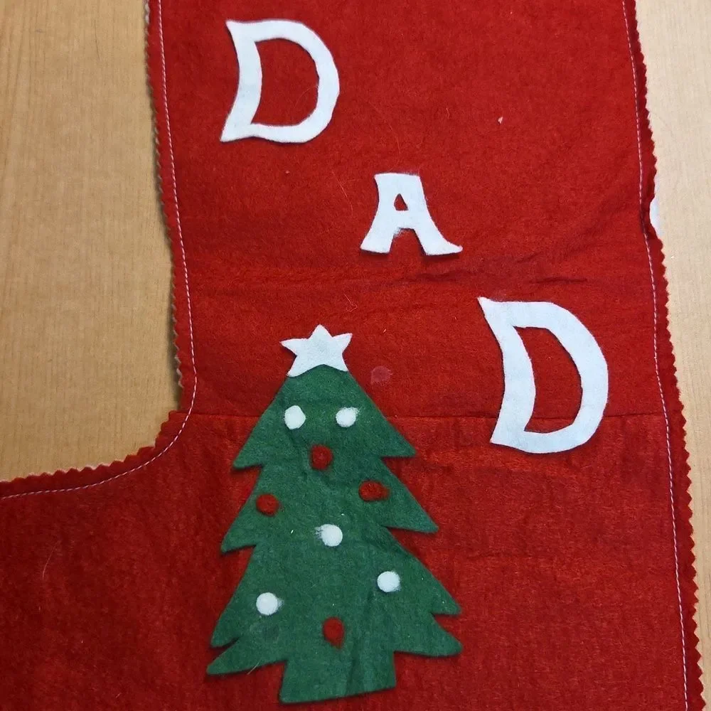 Homemade Mom And Dad Christmas‎ Stockings, Door Knob Covers 7 Stockings